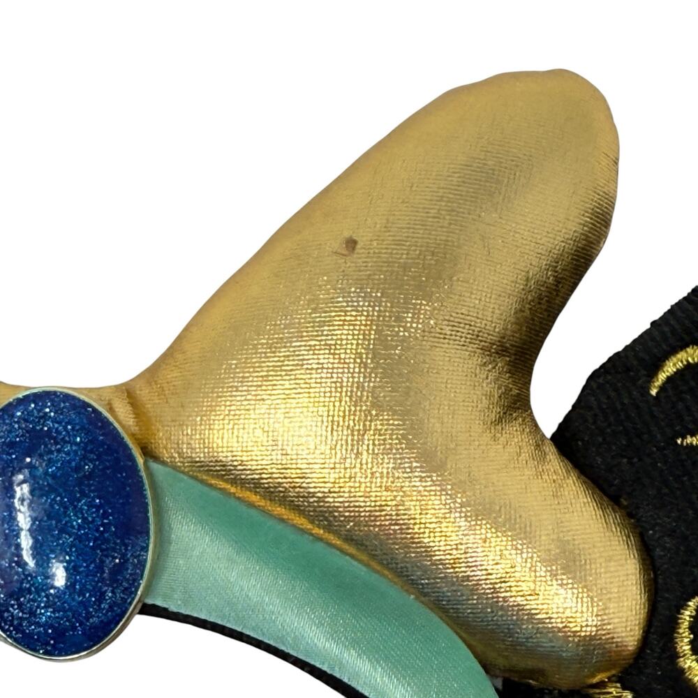 Disney Parks Sorcerer Moon & Stars Minnie Mouse Ears Headband Jewel Gold Bow - Picture 12 of 13